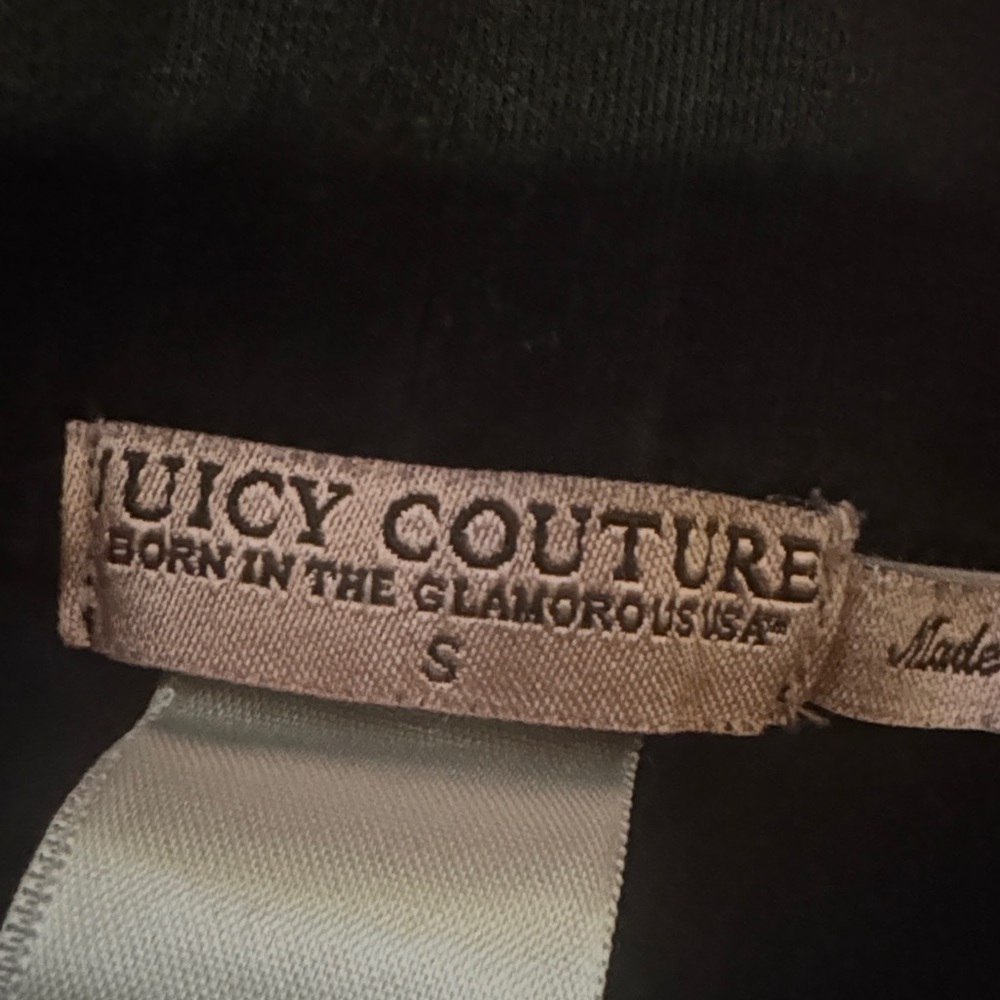 Juicy Couture Black Leggings with Ruched Hem Tights Women’s Pants Size Small - Picture 3 of 11